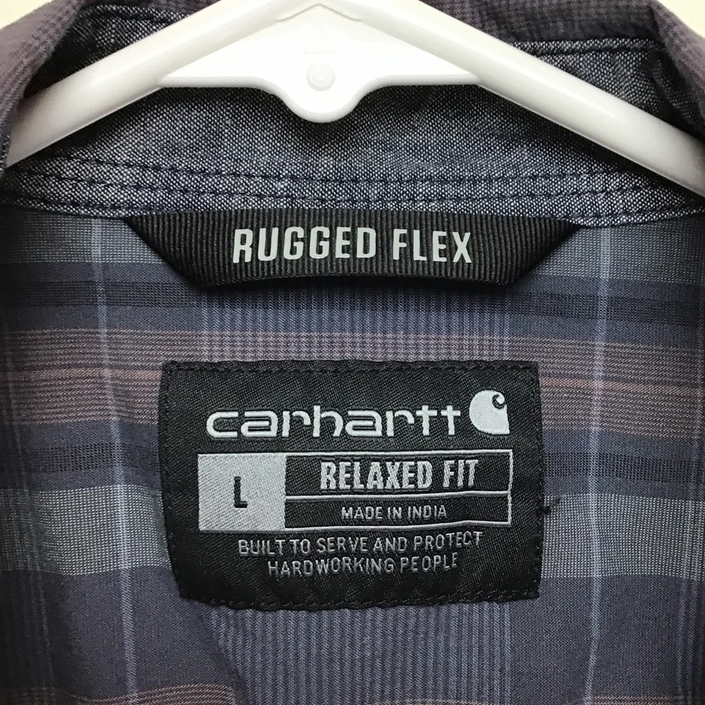 Carhartt Rugged Flex Regular Fit mens short sleeve button down casual shirt - Picture 4 of 10